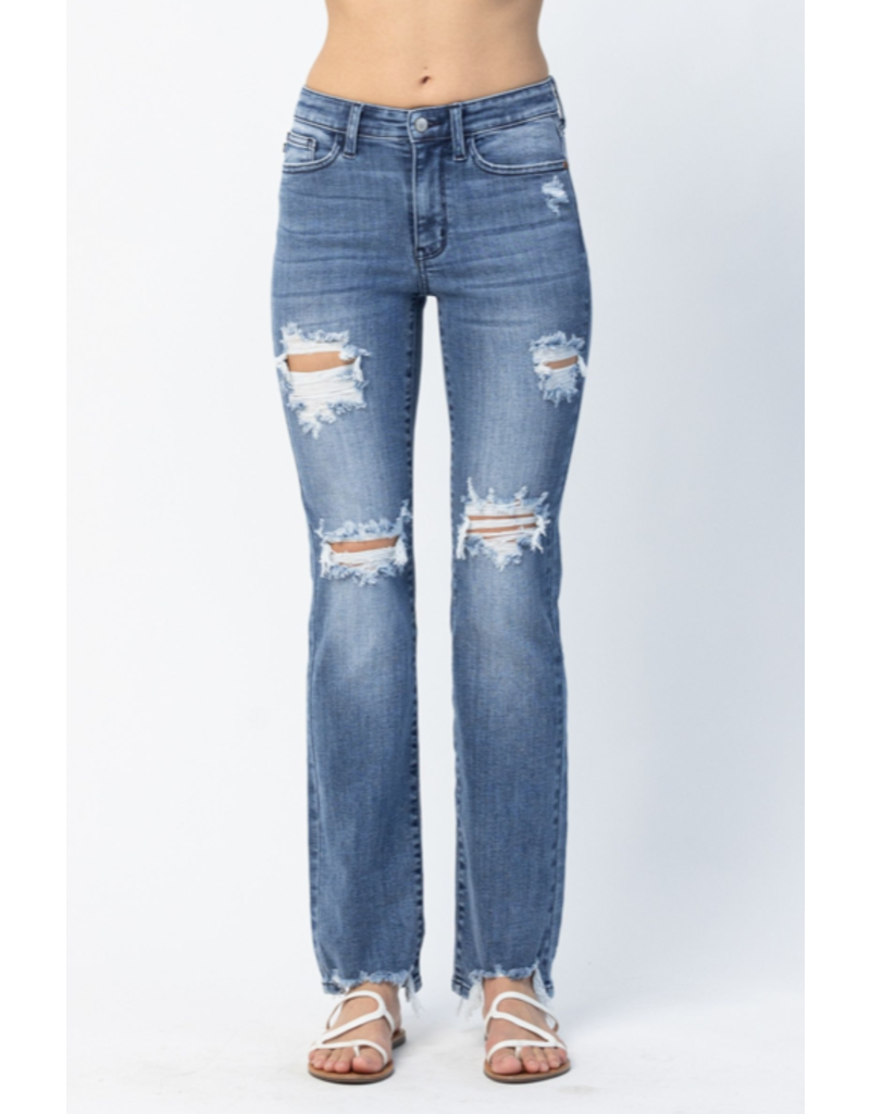 Jbd Blue Baggy Denim Straight Leg Jeans for Women | Pink Desert 26