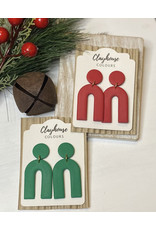 Clayhouse Colours Clay Holiday Arch Earrings