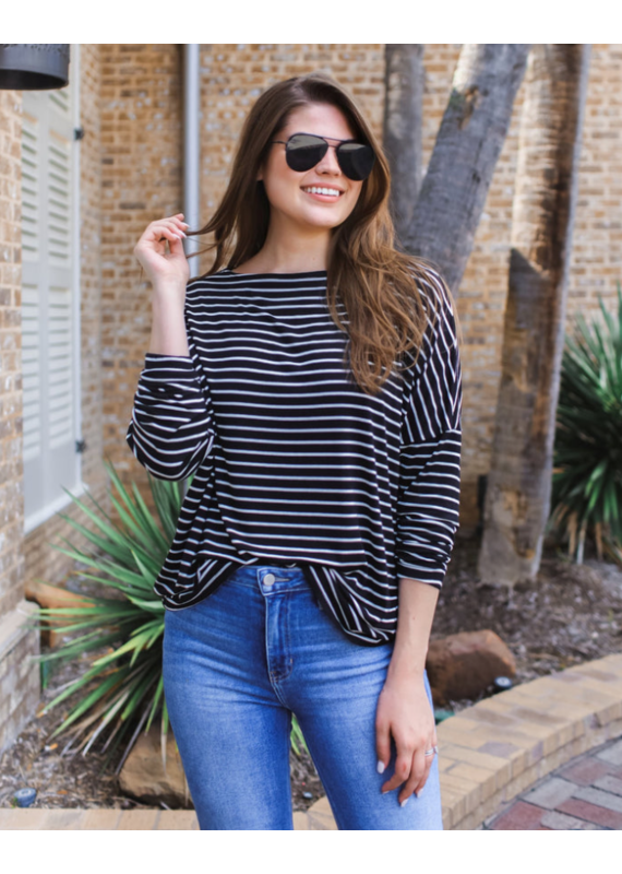 Jess Lea Boutique Striped Long Sleeve Top