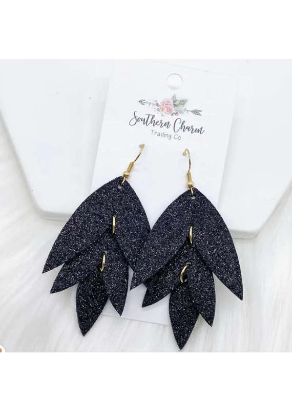 Southern Charm Trading Co 3" Glittery New Years Lilli Belle Earrings