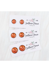Southern Charm Trading Co 12mm Basketball Stud Earrings