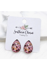 Southern Charm Trading Co Floral Teardrop Earrings