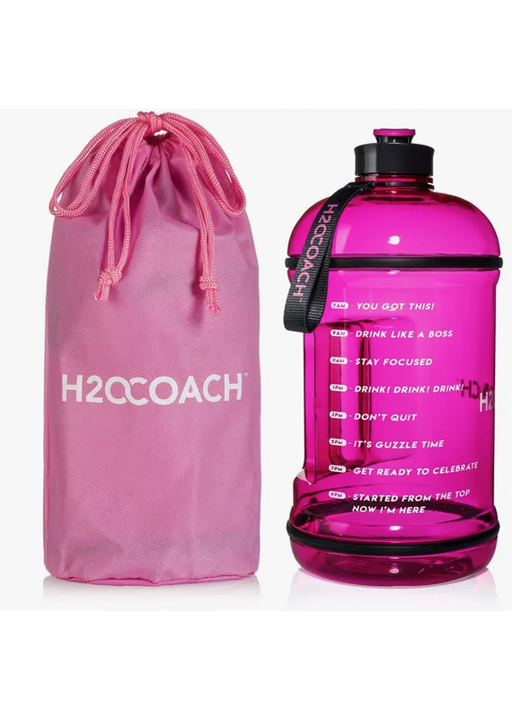 H2O Coach One Gallon Pink H2O COACH Water Bottle