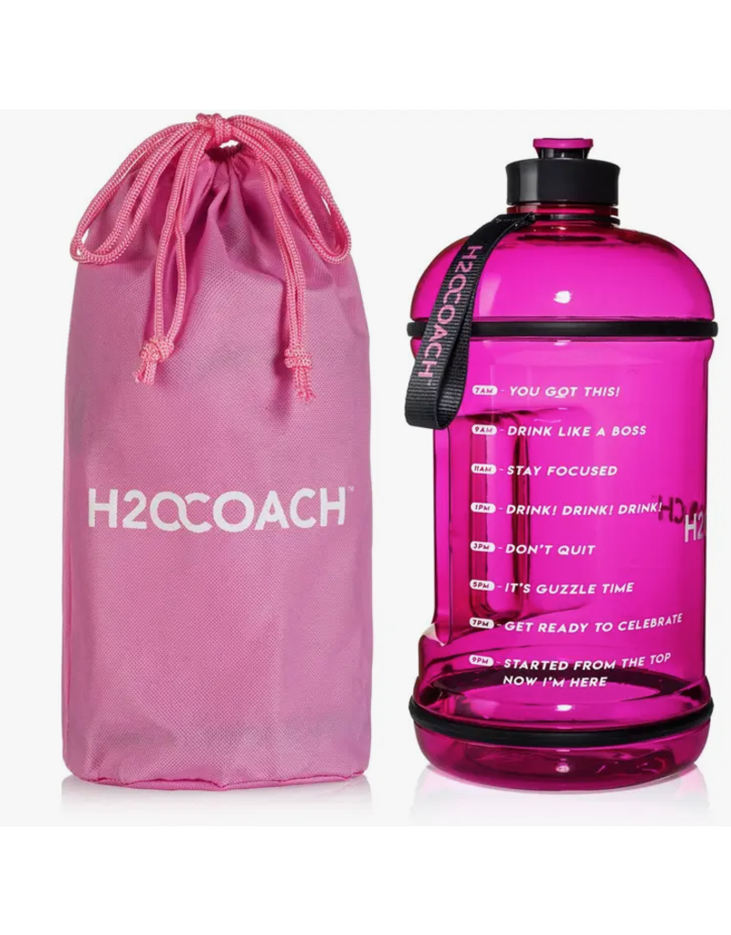 H2O Coach One Gallon Pink H2O COACH Water Bottle