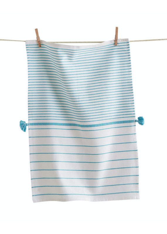 TAG TAG Beach Stripe Aqua Towel
