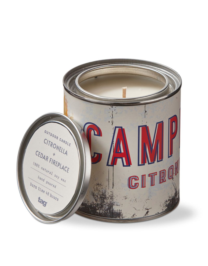 TAG TAG Citronella + Cedar Fireplace Tin Candle