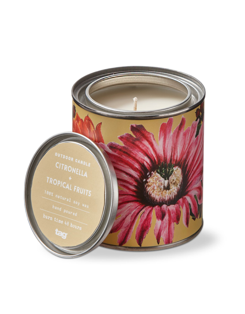 TAG TAG Citronella + Tropical Fruit Tin Candle