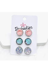 Doohickies Spring Time Pastels Earring Set of 3