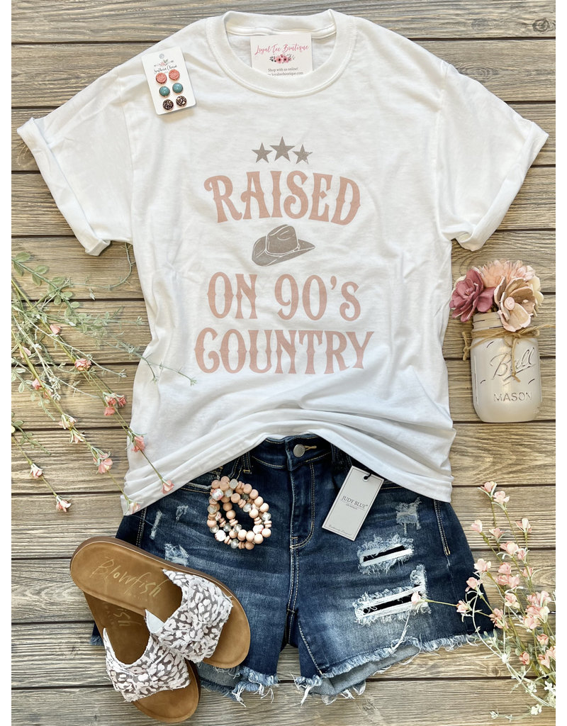 Port & Company Raised on 90’s Country Tee (S-3XL)