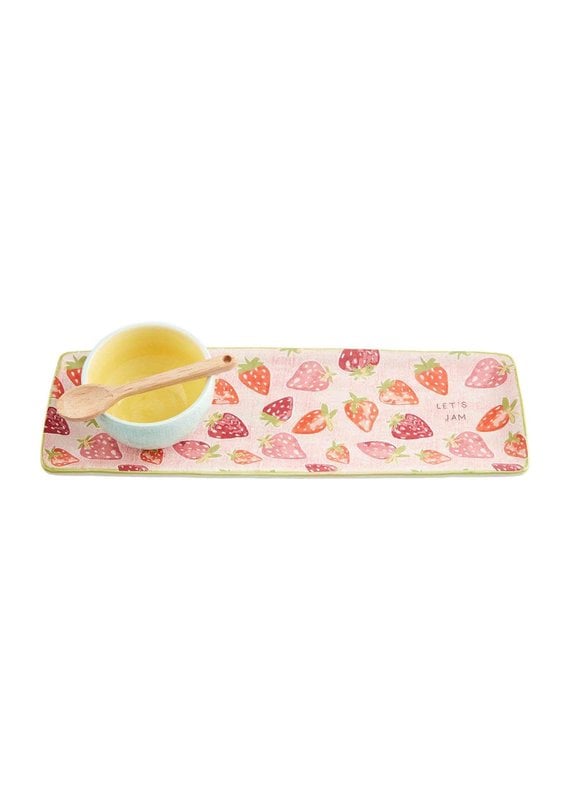 Mud Pie Mud Pie Strawberry Tray & Dip Set