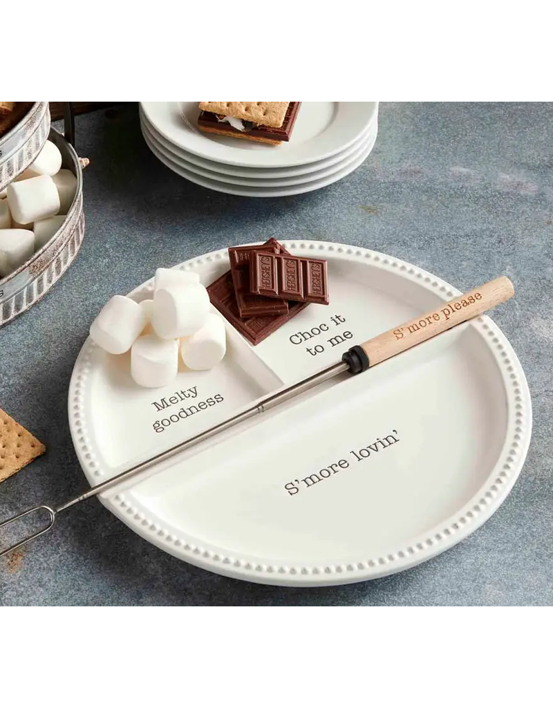 Mud Pie Mud Pie S'mores Plate & Skewer Set