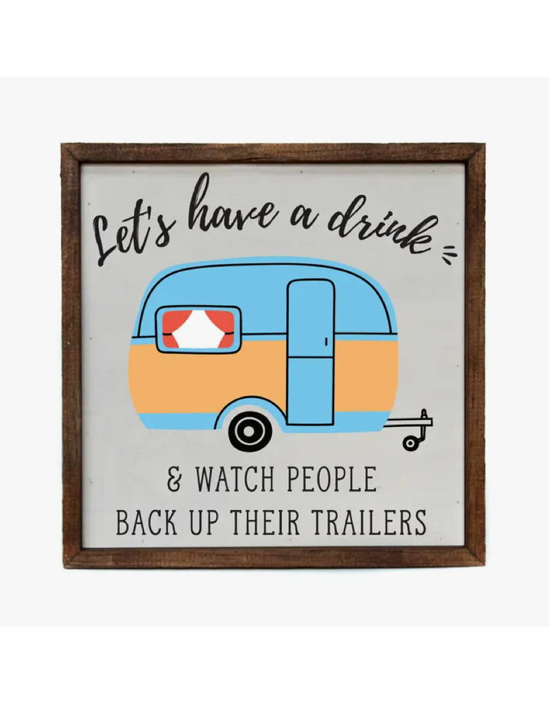 Driftless Studios 10"x10" Let's Have A Drink Sign