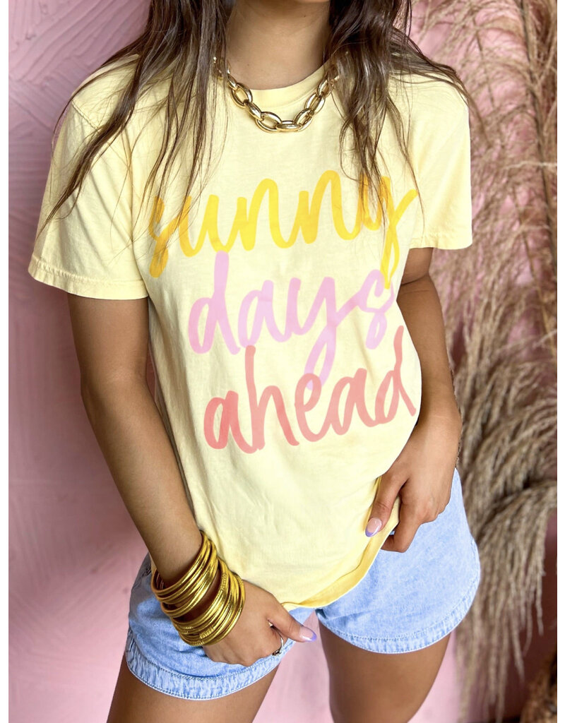 Comfort Color Yellow Sunny Days Ahead Tee (S-3XL)