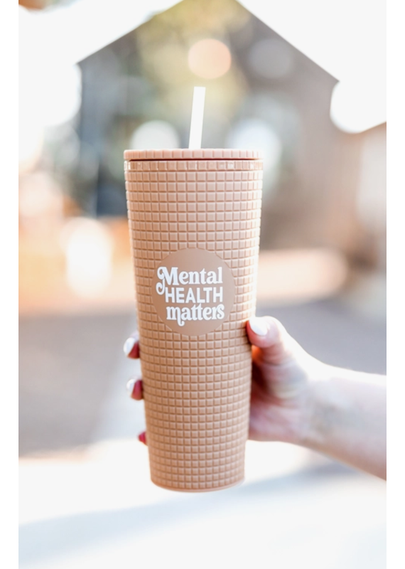 Jadelynn Brooke Mental Health Matters - Taupe Smooth Tumbler