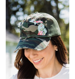 Simply Stated Camo Vintage Floral Michigan Hat
