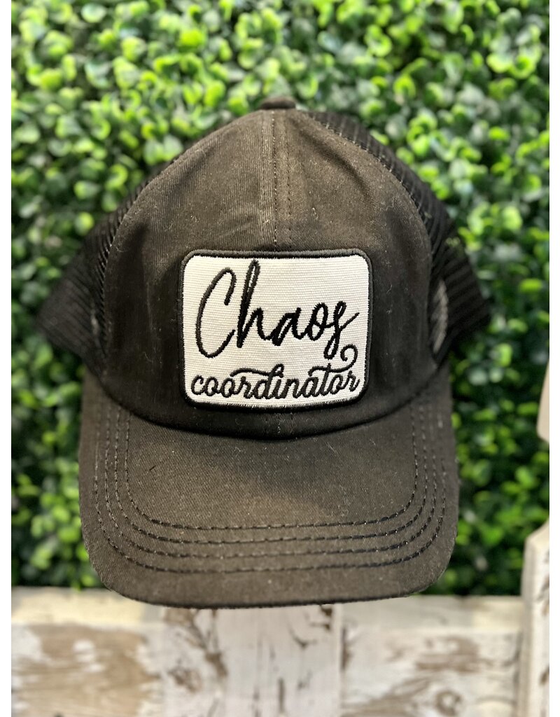 CC Black Chaos Coordinator Pony Hat