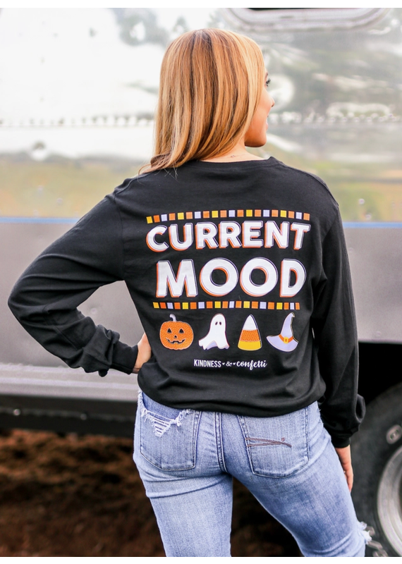 K&C Halloween Current Mood LS Tee (S & XL ONLY)