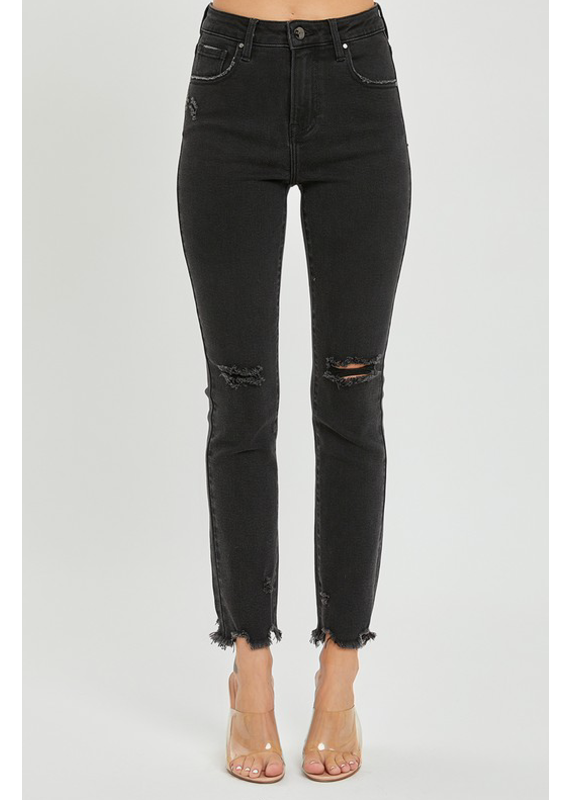 Risen Denim Risen Slim Straight Black Denim (3-3X)