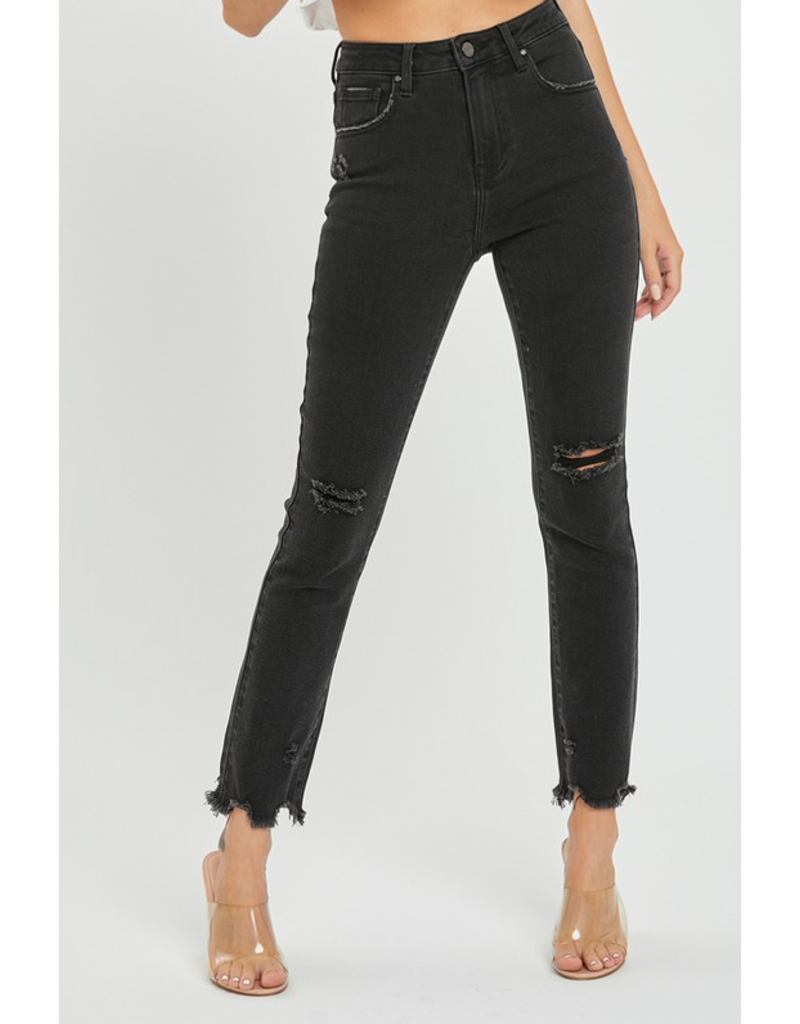 Risen Denim Risen Slim Straight Black Denim (3-3X)