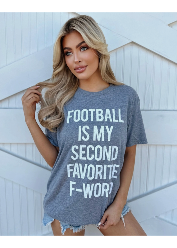 Bella Canvas Football is My 2nd Fav F-Word Tee (S-2XL)