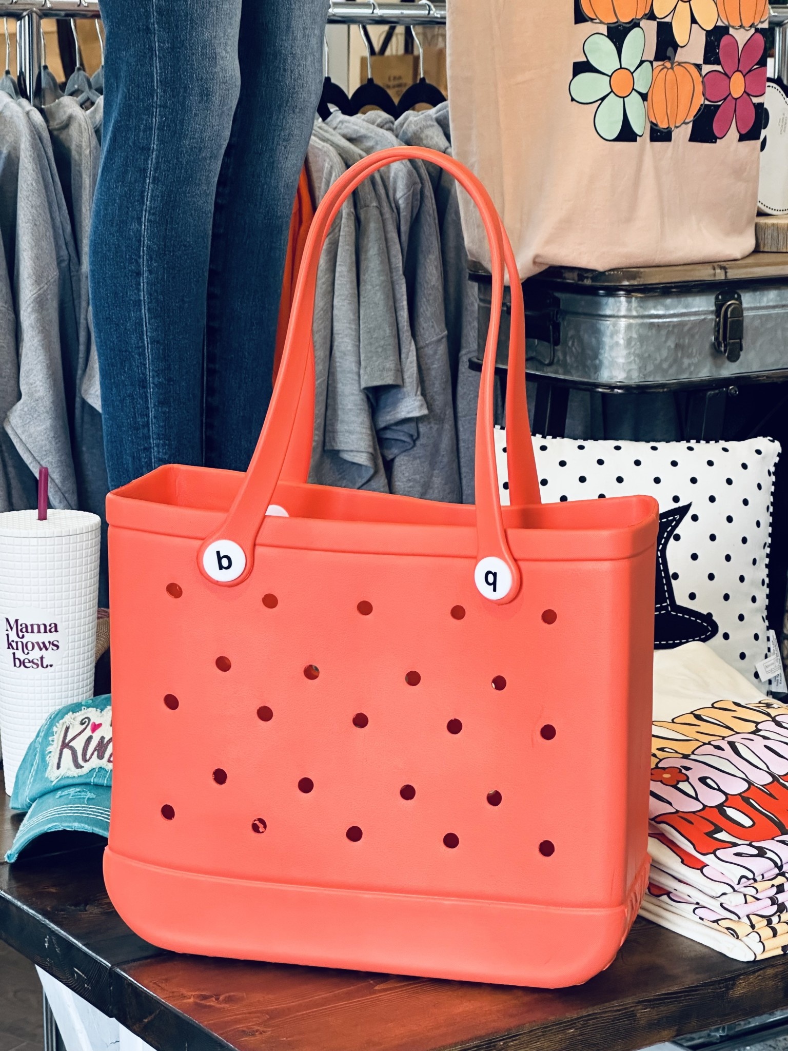 BOGG BAG Rubber Tote Bag In Orange - Small