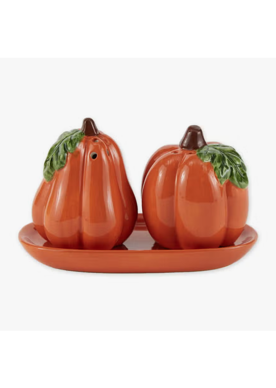 Design Imports Pumpkins Salt & Pepper Set
