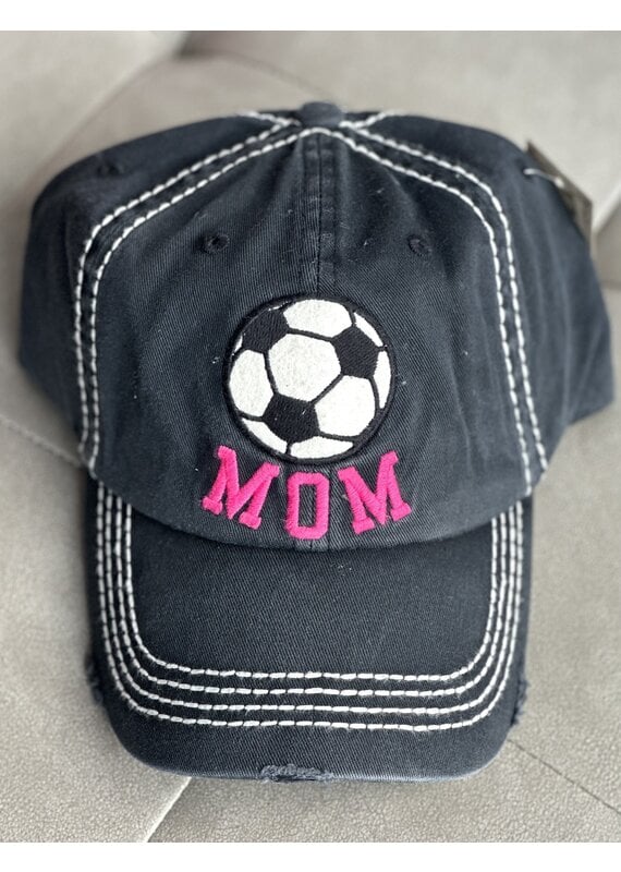 Hana Soccer Mom Hat - Black