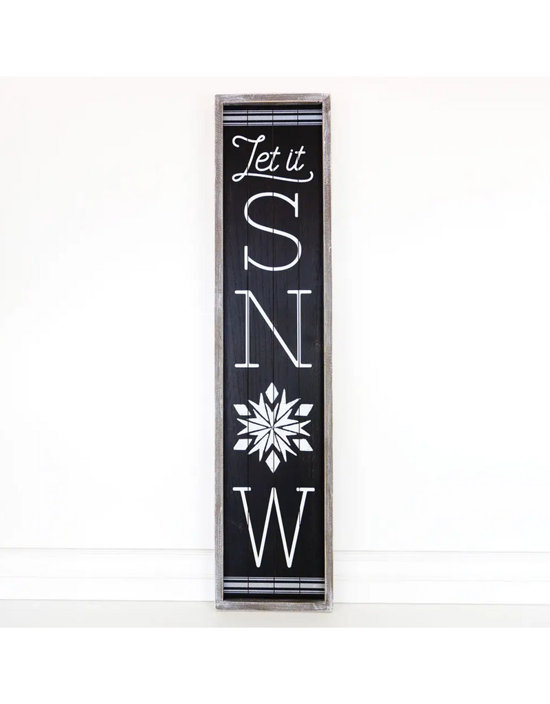 Adams & Co 10" x 46" Let it Snow Sign (Local P/U Only)