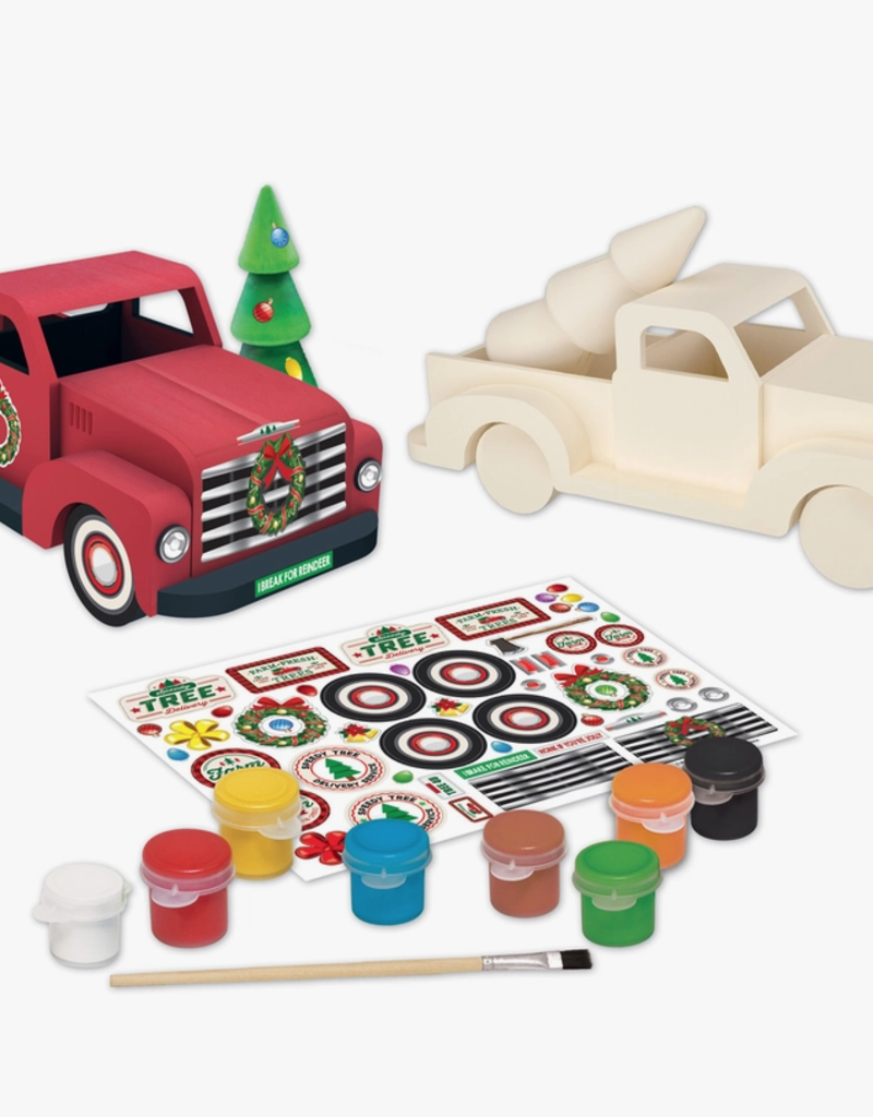Masterpieces Holiday Truck Wood Paint Set