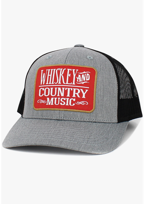 Hana Gray Whiskey & Country Music Snapback Hat