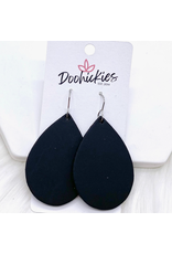 Doohickies 2" Black & White Collection Leather Earrings