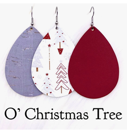 Doohickies 2.5" O' Christmas Tree Collection Leather Earrings