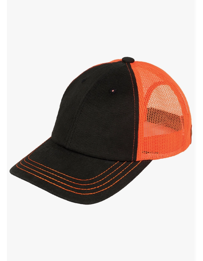 Hana CC Neon Orange & Black Mesh Hat