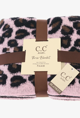 C.C. C.C. Pink Leopard Baby Blanket