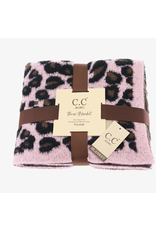 C.C. C.C. Pink Leopard Baby Blanket
