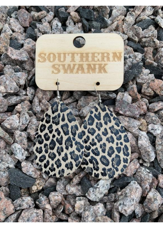 Southern Swank Lizzy Leopard Earrings