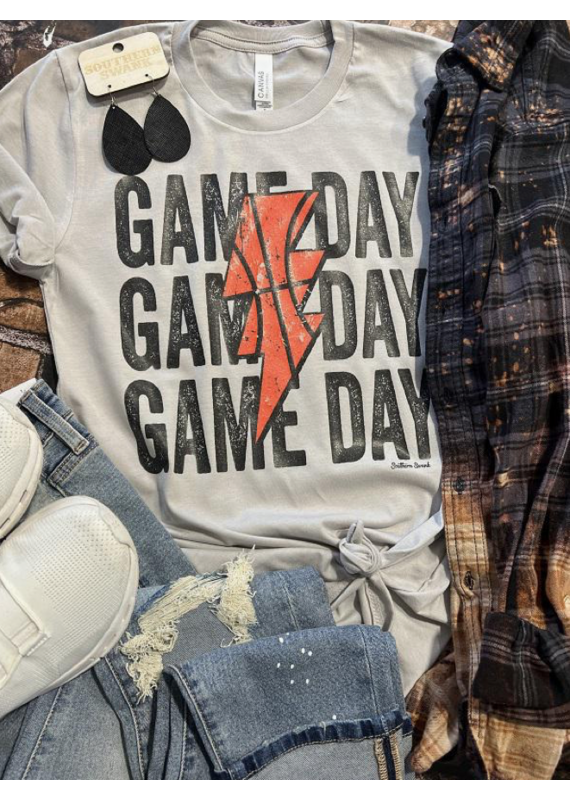 Bella Canvas Basketball Game Day Lightning Tee (S-2XL)