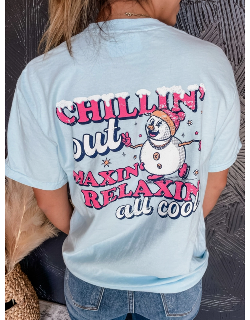 Comfort Color Ice Blue Relaxin' All Cool Tee (S-2XL)