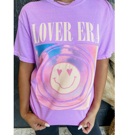 Comfort Color Neon Violet Puff Lover Era Tee (S-3XL)