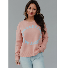 Panache Pink Easy Like A Sunday Morning Sweater (S-XL)