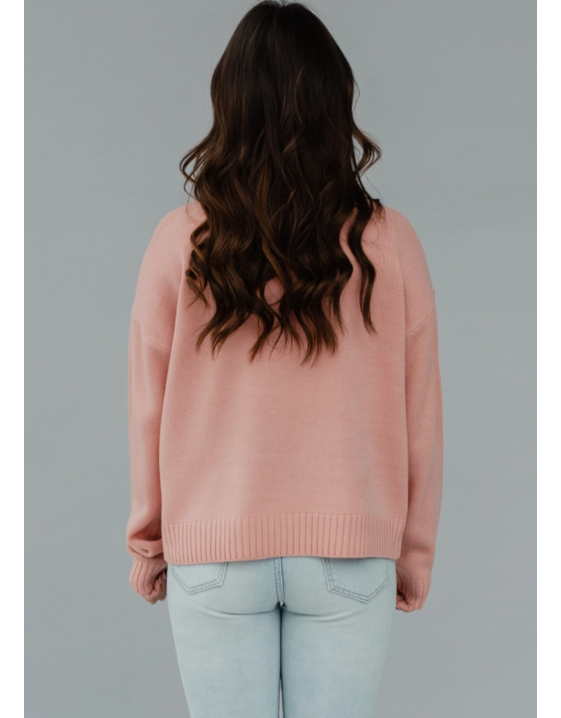 Panache Pink Easy Like A Sunday Morning Sweater (S-XL)