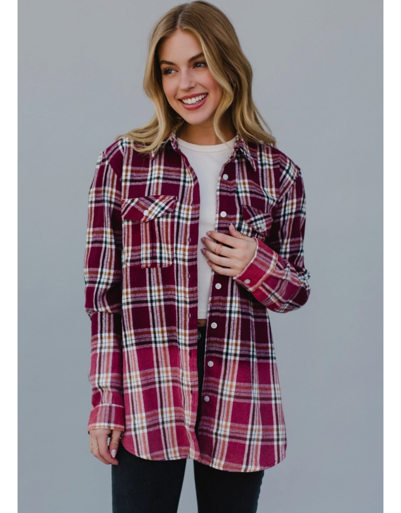 Panache Winter Burgundy Flannel (S-XL)