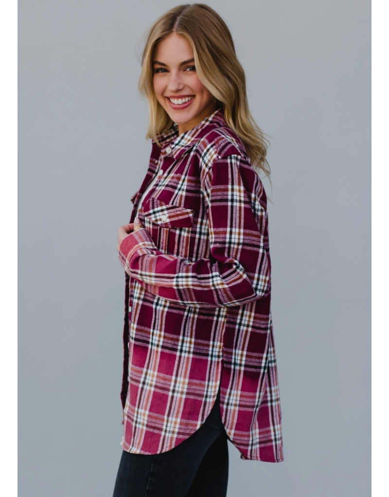 Panache Winter Burgundy Flannel (S-XL)