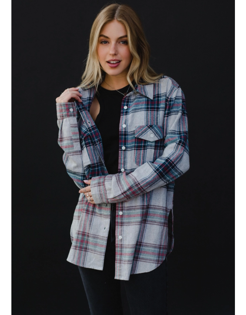 Panache Winter Blue & Gray Flannel (S-XL)