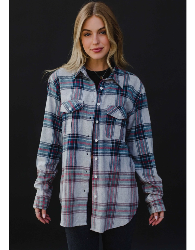 Panache Winter Blue & Gray Flannel (S-XL)