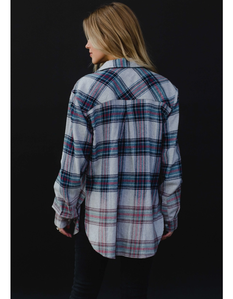 Panache Winter Blue & Gray Flannel (S-XL)