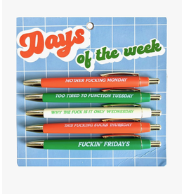 Fun Club Days of the Week Pen Set