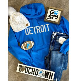 Gildan Blue Detroit Unisex Hoodie (S-3XL)