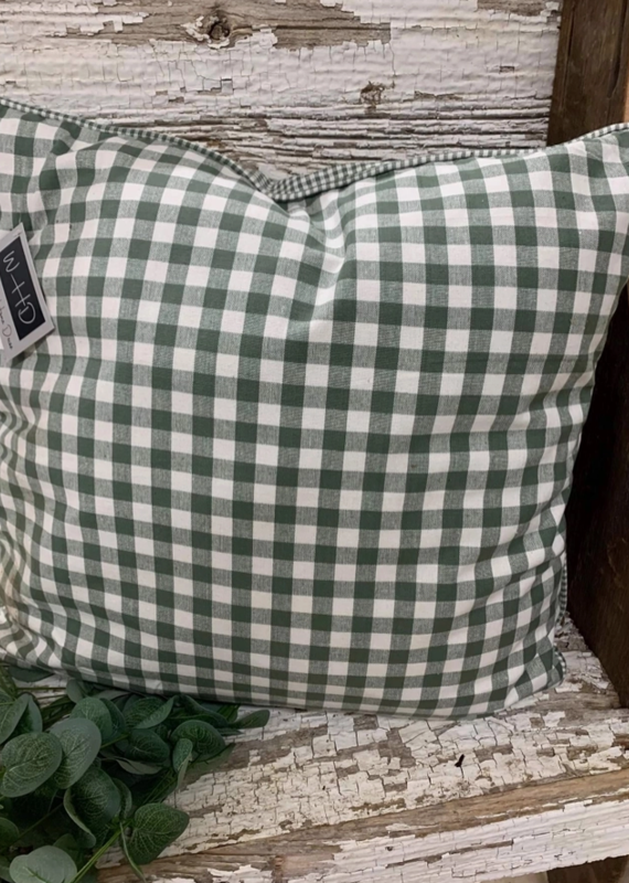 WS Home Decor Grey Gingham 20"x20" Pillow