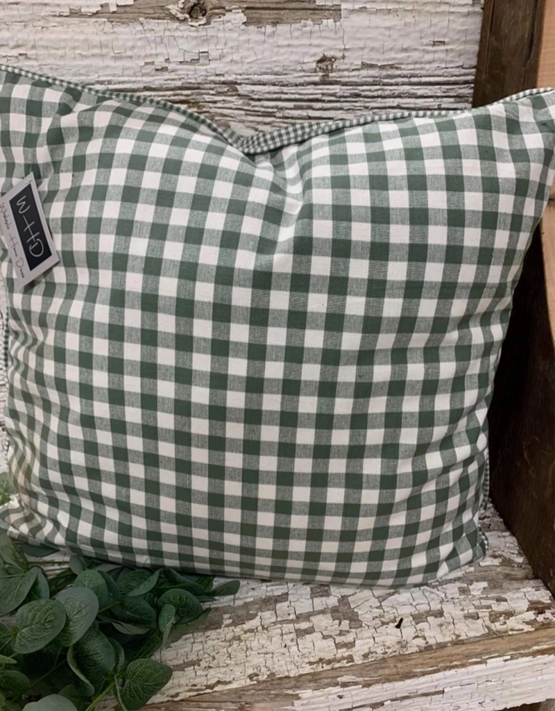 WS Home Decor Grey Gingham 20"x20" Pillow